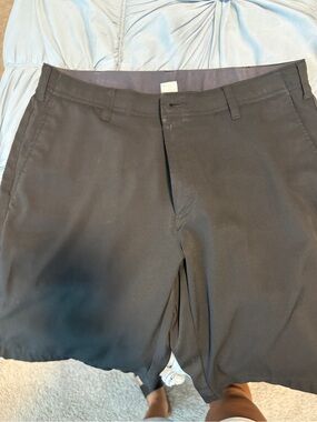 bcg Men's Black Flat-Front Casual Shorts